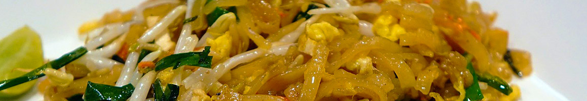 Eating Asian Fusion Chinese Thai at Blue Mint Thai & Asian Cuisine restaurant in Mansfield, TX.